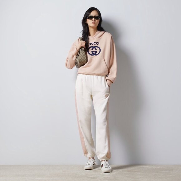 NWT GUCCI felted cotton jersey jogging pant size Large - Picture 6 of 11